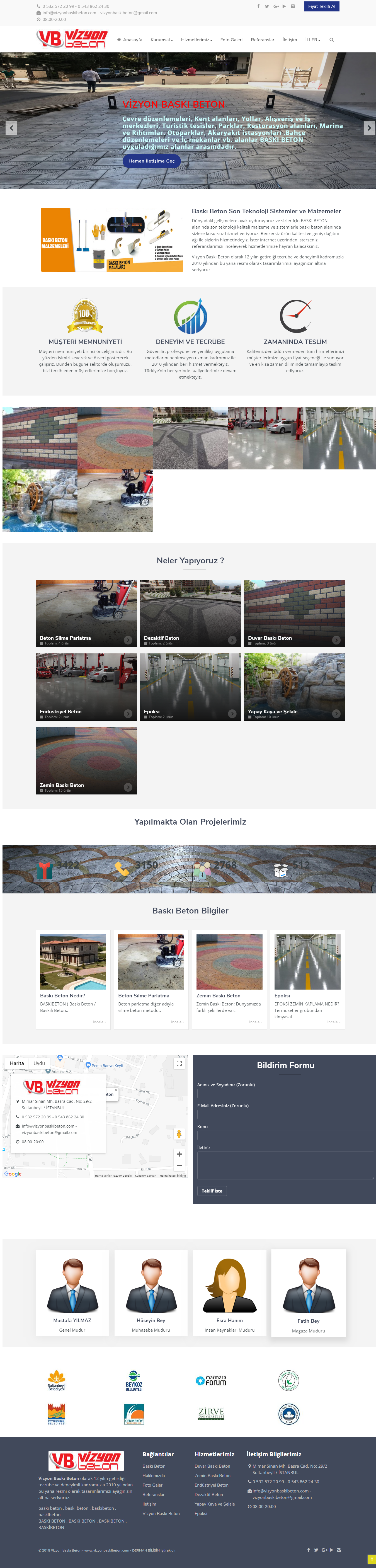 Baskı Beton - Vizyon Baskı Beton